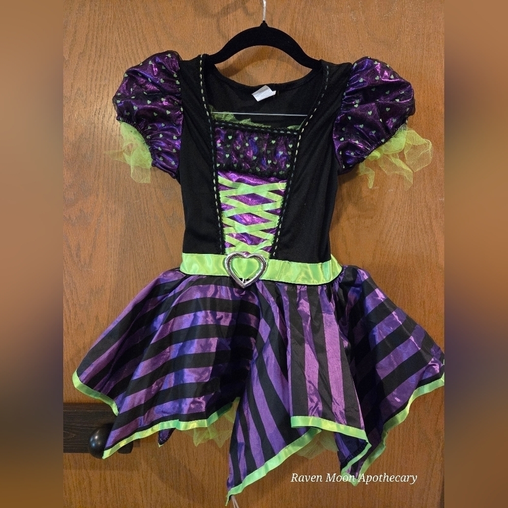 Purple and Green Kids Costume